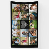 Wedding Photo Collage Spandoek (Verticaal)