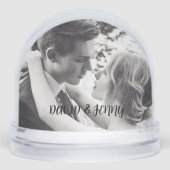  WEDDING PHOTO CUSTOM SNOW GLOBE SNEEUWBOL (Voorkant)