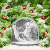  WEDDING PHOTO CUSTOM SNOW GLOBE SNEEUWBOL (Kerstmis)