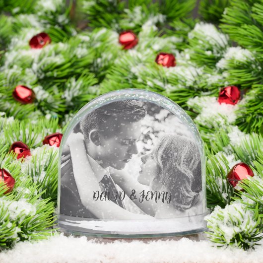 WEDDING PHOTO CUSTOM SNOW GLOBE SNEEUWBOL (Kerstmis)