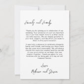 Wedding Photo Guest Appreciation Custom Bedankkaart (Achterkant)