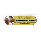 Wedding Photo Honey Jar Etiket (Voorkant)