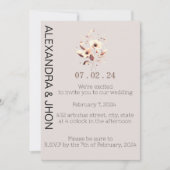 Wedding Photo Invitation | Personalized Elegance Save The Date (Voorkant)