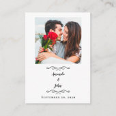 Wedding Photo Share Vraag QR-code aan Informatiekaartje (Voorkant)