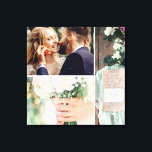 Wedding Photo Shoot Collage Canvas Afdruk<br><div class="desc">Wedding Collage Foto afdrukken. 3 foto's. Trouwen collectie.</div>