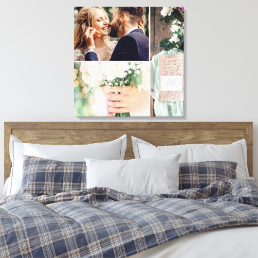 Wedding Photo Shoot Collage Canvas Afdruk (Insitu (Slaapkamer))