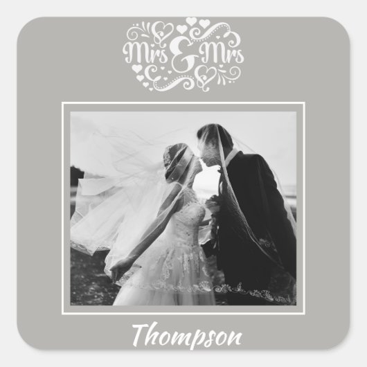 Wedding Photo Sticker (Voorkant)