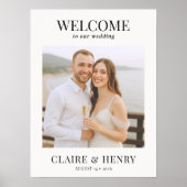 Wedding Photo Welcome Sign Poster (Voorkant)