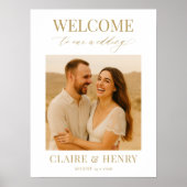 Wedding Photo Welcome Sign Poster (Voorkant)