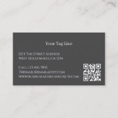 Wedding Photographer 4 Photo Personalized QR Code Visitekaartje (Achterkant)