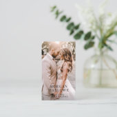 Wedding Photographer Business Card Visitekaartje (Staand voorkant)
