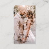 Wedding Photographer Business Card Visitekaartje (Voorkant)