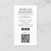 Wedding Photographer Business Card Visitekaartje (Achterkant)
