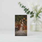 Wedding Photographer Business Card Visitekaartje (Staand voorkant)
