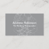 Wedding Photographer Modern Minimalist Visitekaartje (Voorkant)