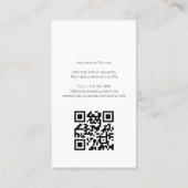 Wedding Photographer Photo Personalized QR Code Visitekaartje (Achterkant)