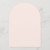 Wedding Pink Arch Red Script Simple Calligraphy  Kaart (Achterkant)