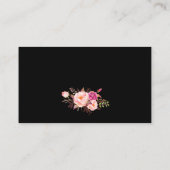 Wedding Pink Blush Gold Black Registry Insert Kaar Informatiekaartje (Achterkant)