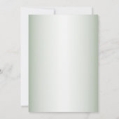 Wedding Pink Floral Rustic Green Engagement Party Kaart (Achterkant)