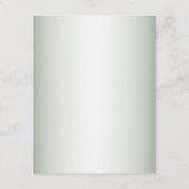 Wedding Pink Peach Floral Rustic Green Detail Informatiekaartje (Achterkant)