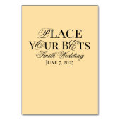 Wedding Plaats uw beste bewerkbare Sjabloon Kaart (Achterkant)