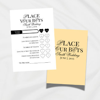Wedding Plaats uw beste bewerkbare Sjabloon Kaart