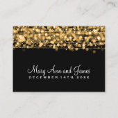 Wedding Plaatskaarten Party Sparkles Gold Plaatskaartje (Achterkant)