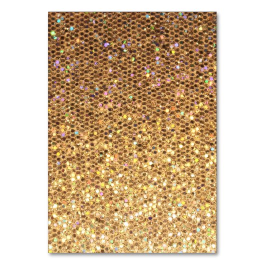 Wedding Place Card Gold Glam Kaart (Achterkant)