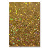 Wedding Place Card Golden Glitter Kaart (Achterkant)