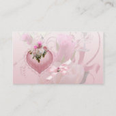 Wedding Place Card Naam Pink Floral Verwijder "Naa Plaatskaartje (Achterkant)