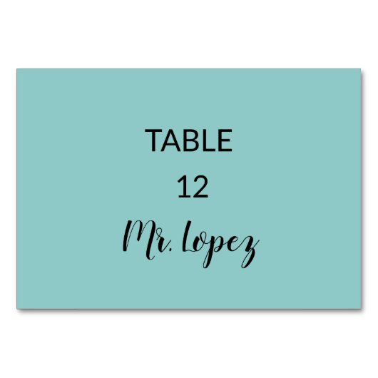 Wedding Place Card Paper - Table Decorations Kaart (Voorkant)