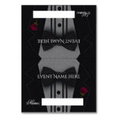 Wedding Place Card Tuxedo Kaart (Voorkant)