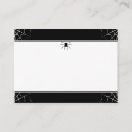 Wedding Place Cards Spider & Web BLANK Plaatskaartje