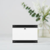 Wedding Place Cards Spider & Web BLANK Plaatskaartje (Staand voorkant)
