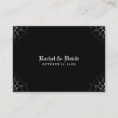 Wedding Place Cards Spider & Web BLANK Plaatskaartje (Achterkant)