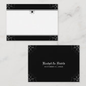 Wedding Place Cards Spider & Web BLANK Plaatskaartje (Voorkant / Achterkant)