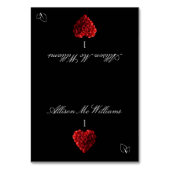 Wedding Place Cards Vegan Icon-Red Roses Kaart (Voorkant)