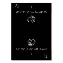 Wedding Place kaarten-Roze Hart-Vegetarisch Icoon Kaart