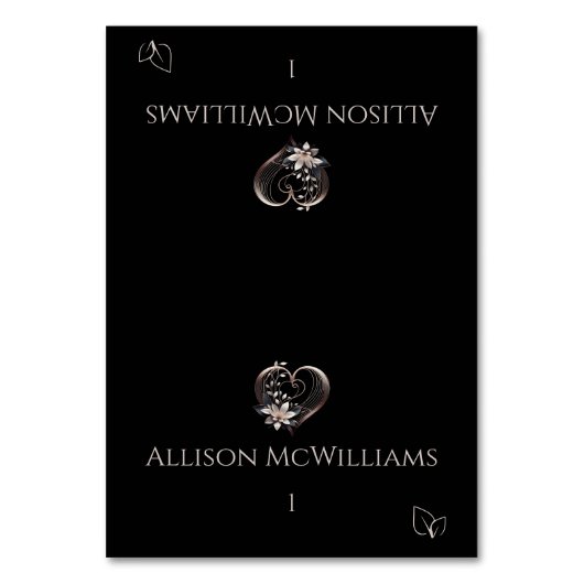 Wedding Place kaarten-Roze Hart-Vegetarisch Icoon Kaart (Voorkant)