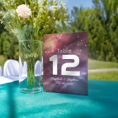 Wedding Place Table Number Galaxy Constellations Kaart