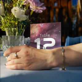 Wedding Place Table Number Galaxy Constellations Kaart
