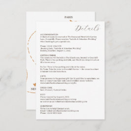 Wedding Plane Travel Flight Details Informatiekaartje