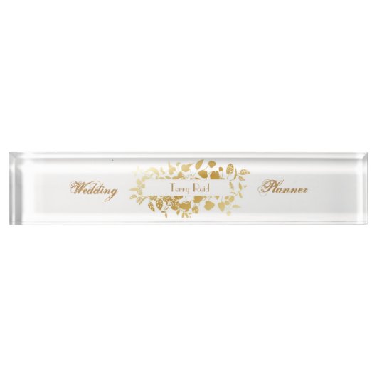 Wedding Planner Acryl Desk Naam Bord Naambordje (Voorkant)