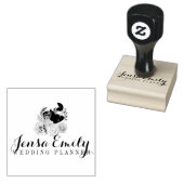 Wedding Planner Bouquet Logo Artist Studio Rubberstempel (Gestempeld)
