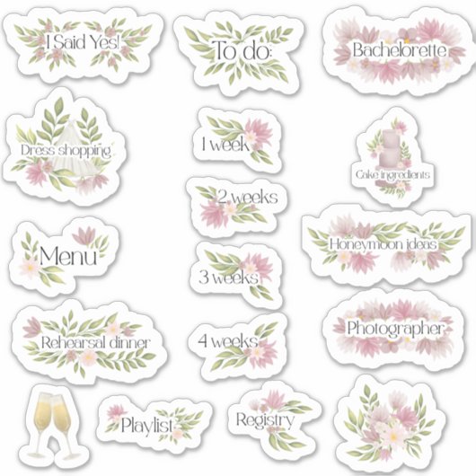 Wedding Planner Bridal Sticker (Voorkant)