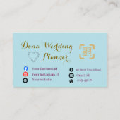 Wedding Planner Business Card  Visitekaartje (Achterkant)
