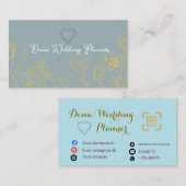 Wedding Planner Business Card  Visitekaartje (Voorkant / Achterkant)