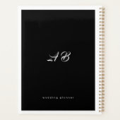  Wedding Planner Cover Black  Personalized Noteboo (Achterkant)