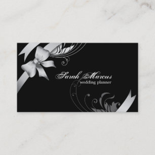 Wedding Planner Elegant Visitekaartje Silve Ribbon