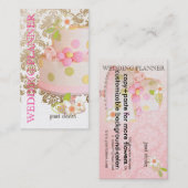 , Wedding Planner + Fidora Damask Visitekaartje (Voorkant / Achterkant)